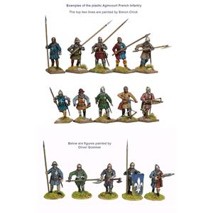 Perry Miniatures: 28mm; Fanteria Francese ad Agincourt 1415-29