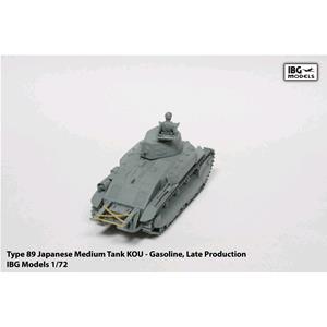 IBG MODELS: TYPE 89 Japanese Medium tank KOU - Gasoline Late-production - scala 1/72