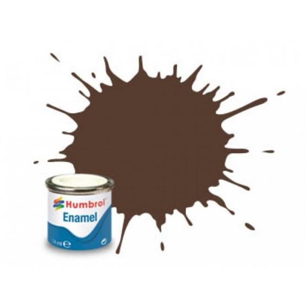 HUMBROL: No 98 Chocolate Matt; colore a smalto da 14 ml