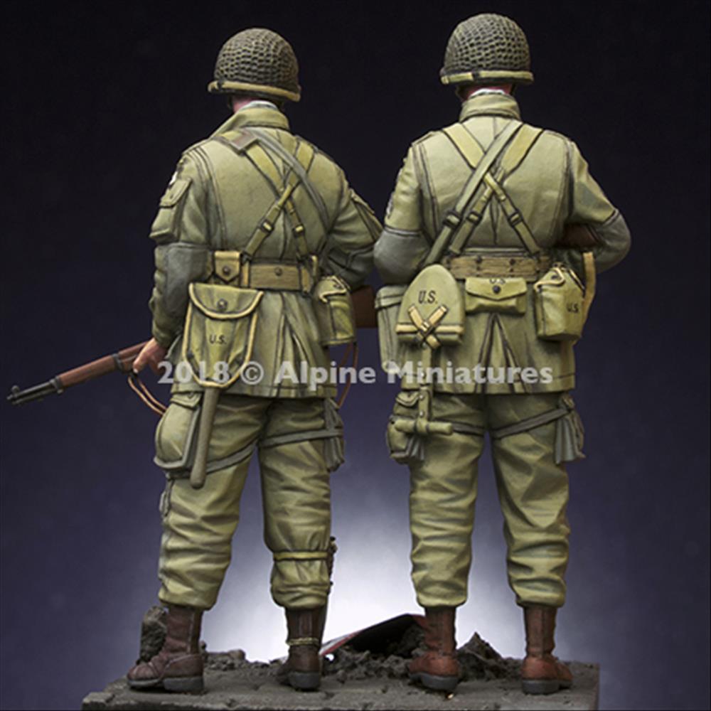 Alpine Miniatures: 1/35; set di due fanti US 101st Airborne WWII