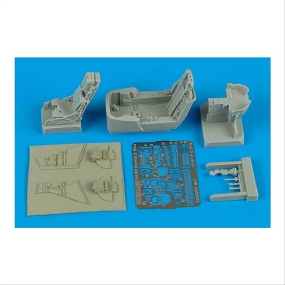 Aires: 1:72 AV-8B Plus Harrier II cockpit set für Hasegawa Bau
