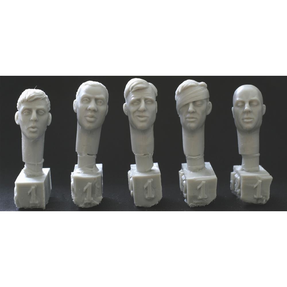 HORNET: 5 differenti teste per figurini 1/32-54mm
