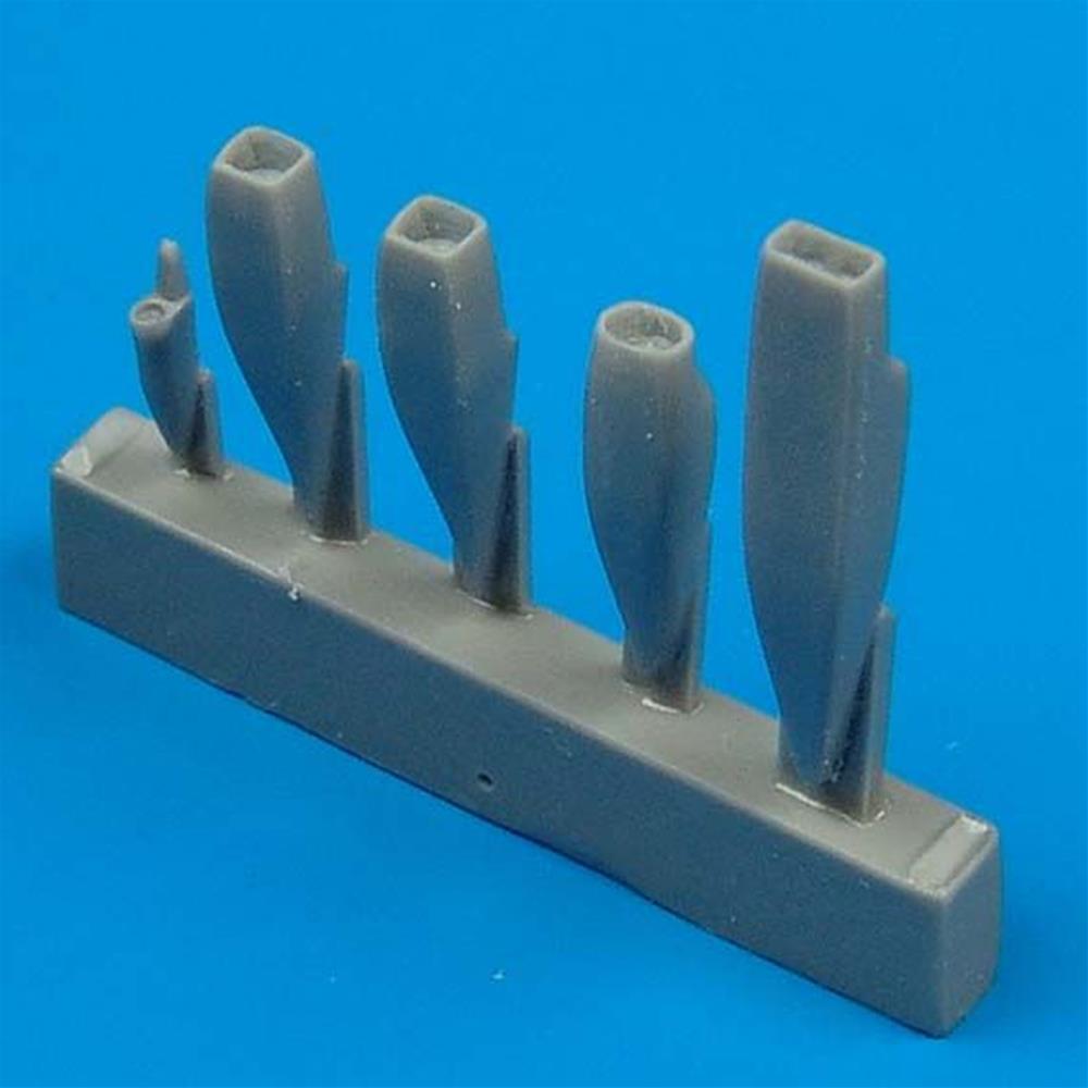 Quickboost: 1:48 Su-22M4 air cooling scoops für Kopro Bausatz