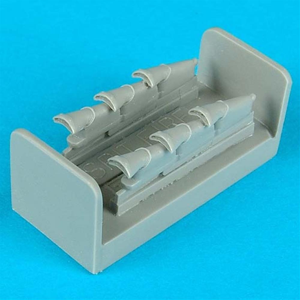 Quickboost: 1:48 Spitfire mk. V exhaust für Tamiya Bausatz