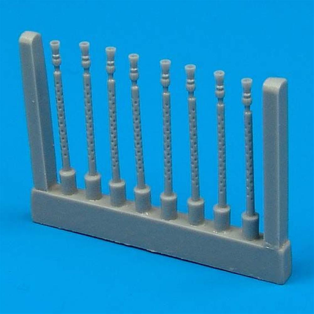 Quickboost: 1:72 Lancaster gun barrels round perforated Für Hasegaw