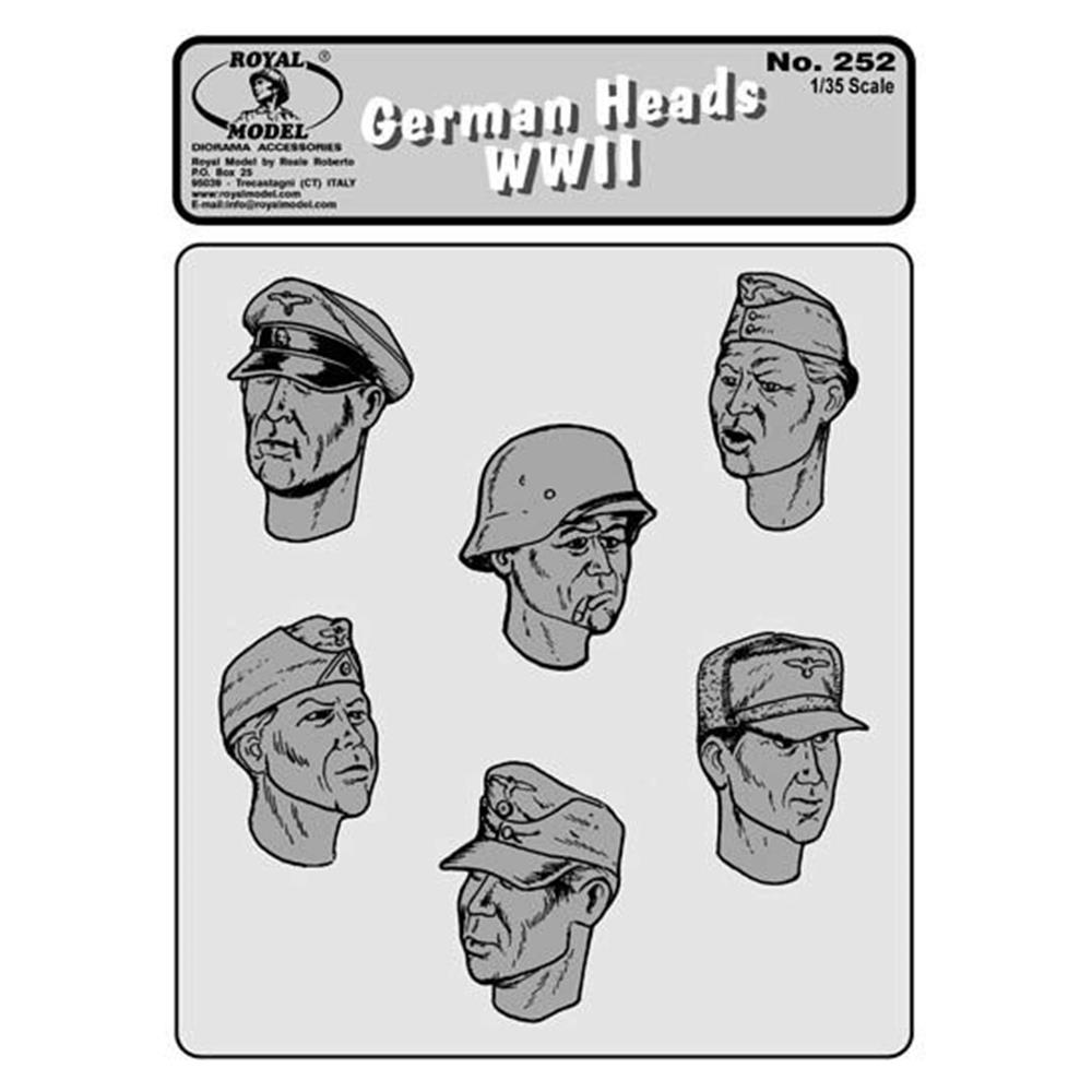 ROYAL: 1:35 German Heads #1 WW2