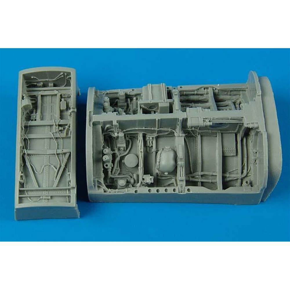 Aires: 1:48 Mitsubishi F-2A/B wheel bays für Hasegawa Bausatz