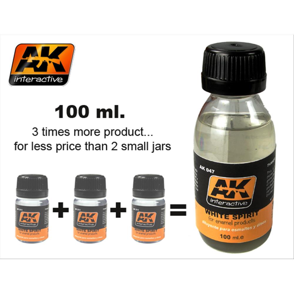 AK INTERACTIVE: White Spirit 100ml.