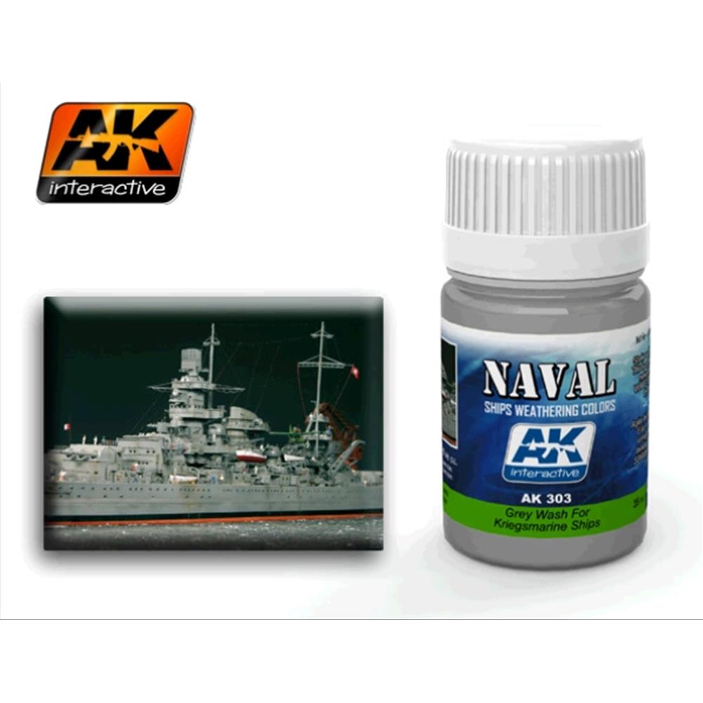 AK INTERACTIVE: lavaggio grigio per navi della KRIEGSMARINE; 35ml