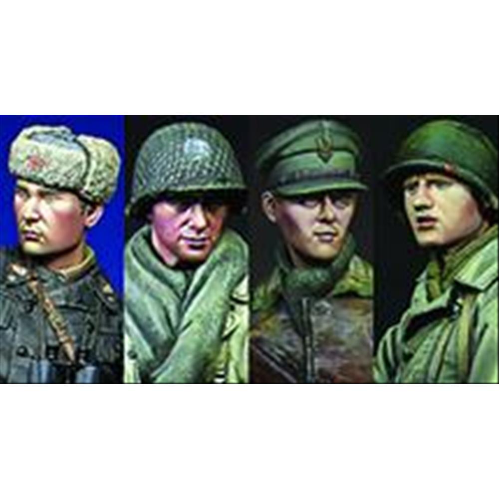 Alpine Miniatures: 1/16; set teste Alleate WWII # 1