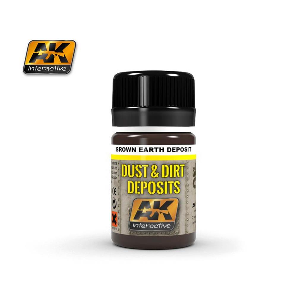AK INTERACTIVE: depositi di terra marrone; 35ml