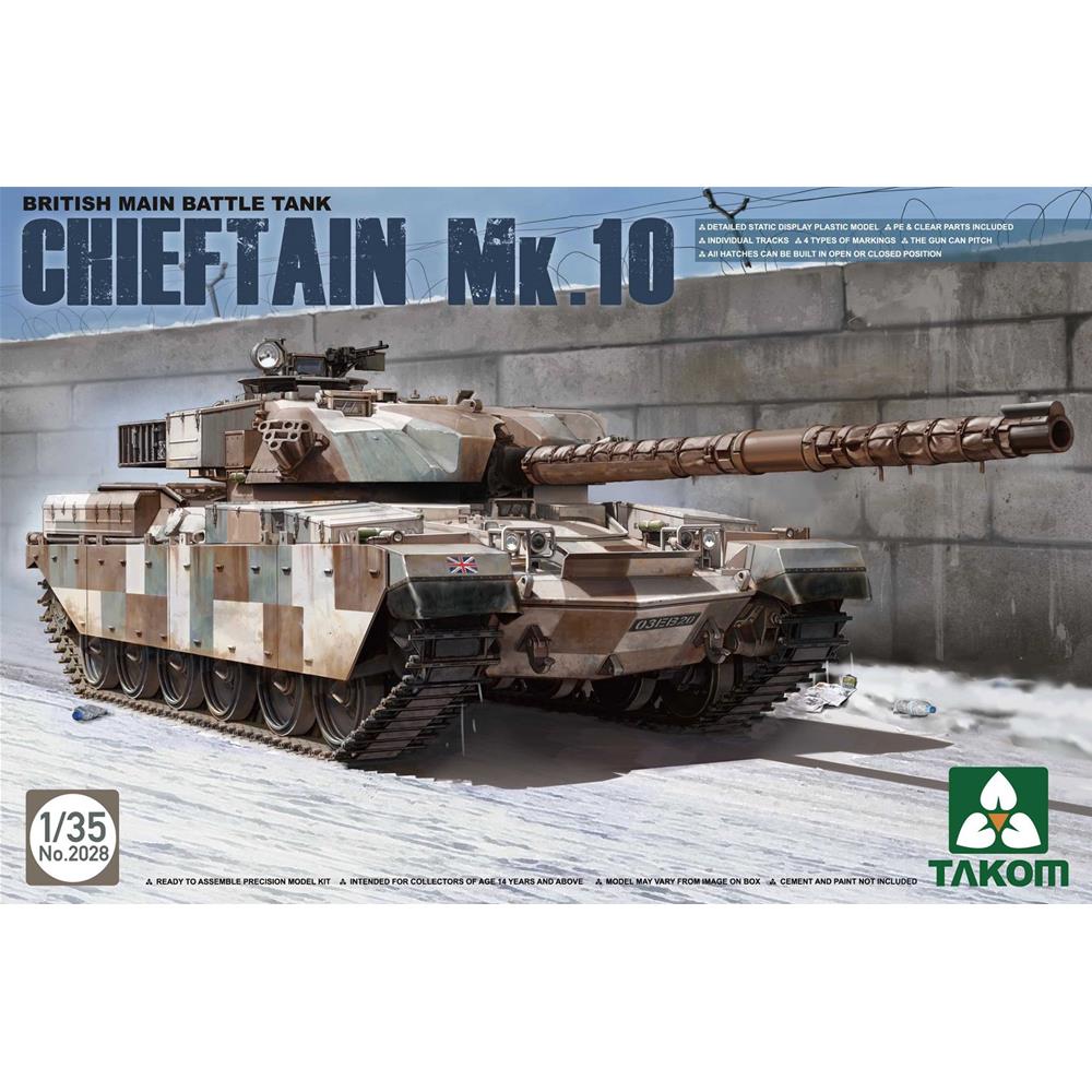 TAKOM MODEL: 1/35; British Main Battle Tank Chieftain Mk.10