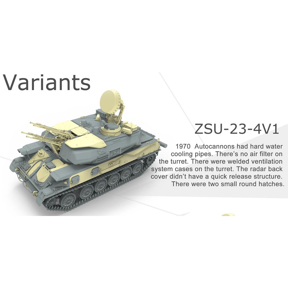 MENG MODEL: 1/35 Russian ZSU-23-4 Shilka Self-Propelled Anti-Aircraft Gun