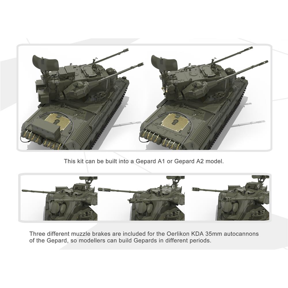 MENG MODEL: 1/35 GERMAN FLAKPANZER GEPARD A1/A2