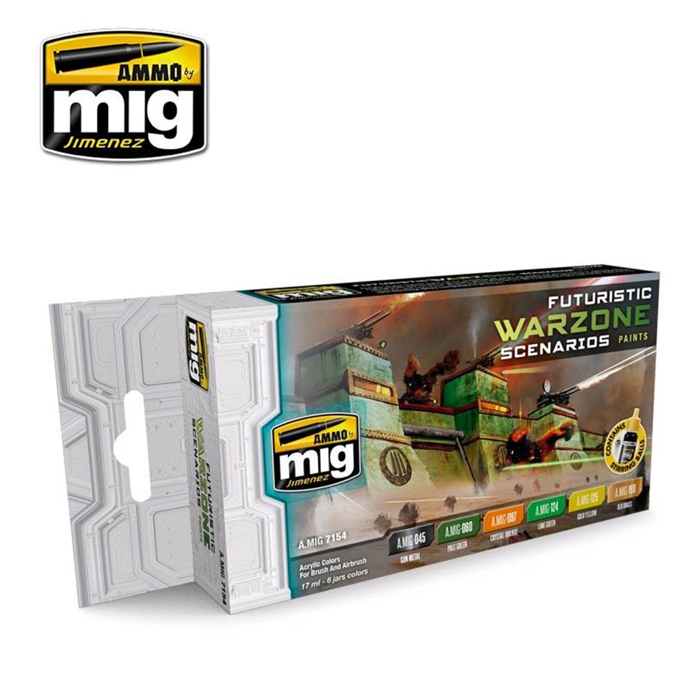 AMMO OF MIG: set di colori FUTURISTIC WARZONE SCENARIOS