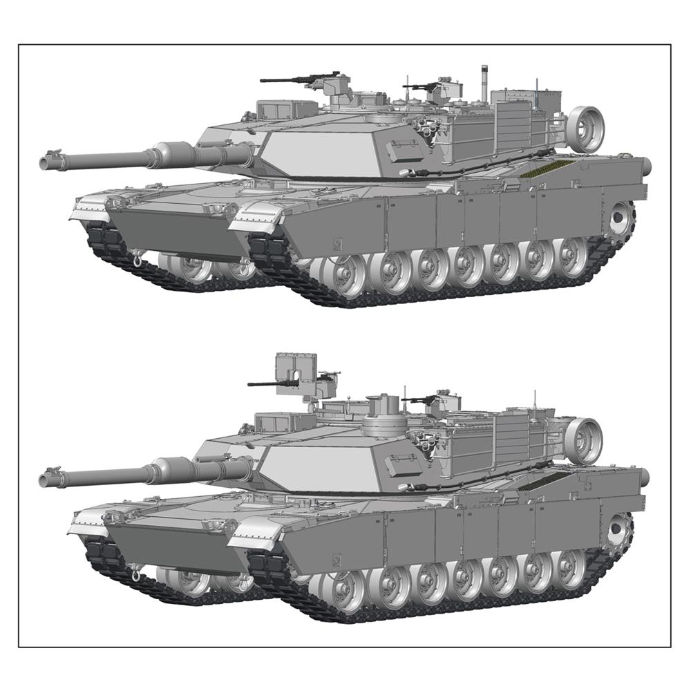 RYE FIELD MODEL kit: 1/35 M1A1/ A2 Abrams with Full Interior 2 in 1