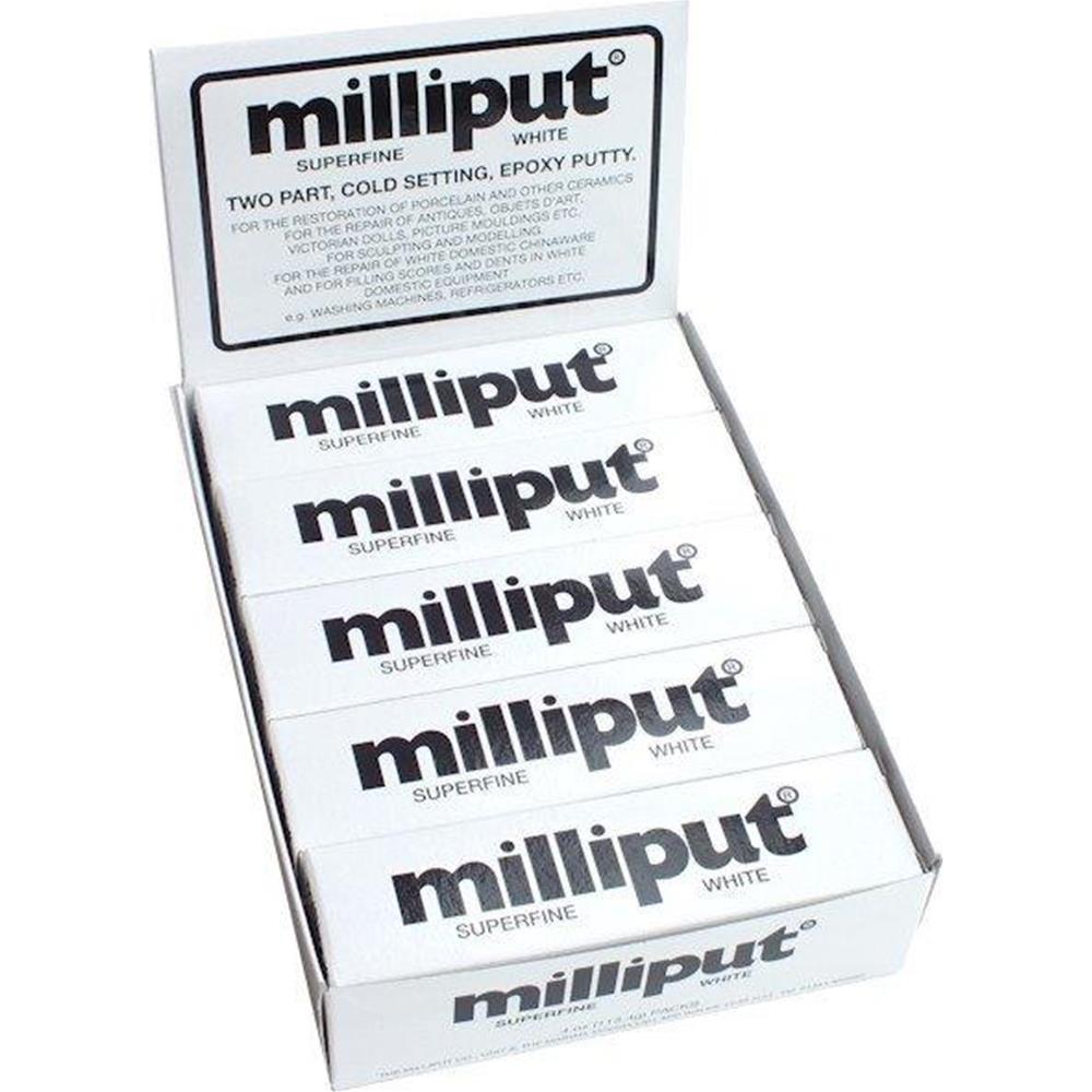 MILLIPUT: Standard Yellow-Grey TWO PART EPOXY PUTTY (113 gr.)