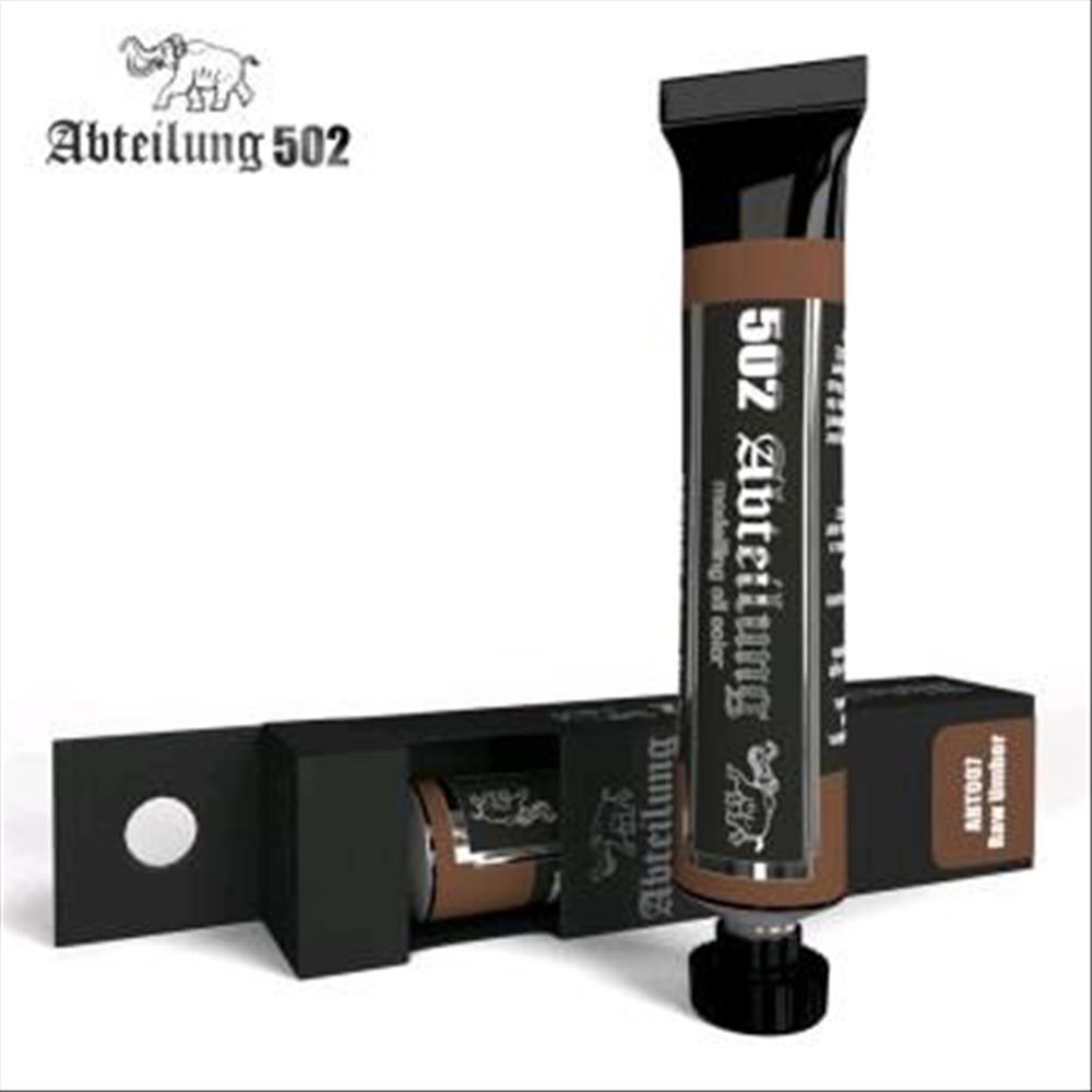 Abteilung502: colore ad olio Raw Umber in tubetto da 20ml
