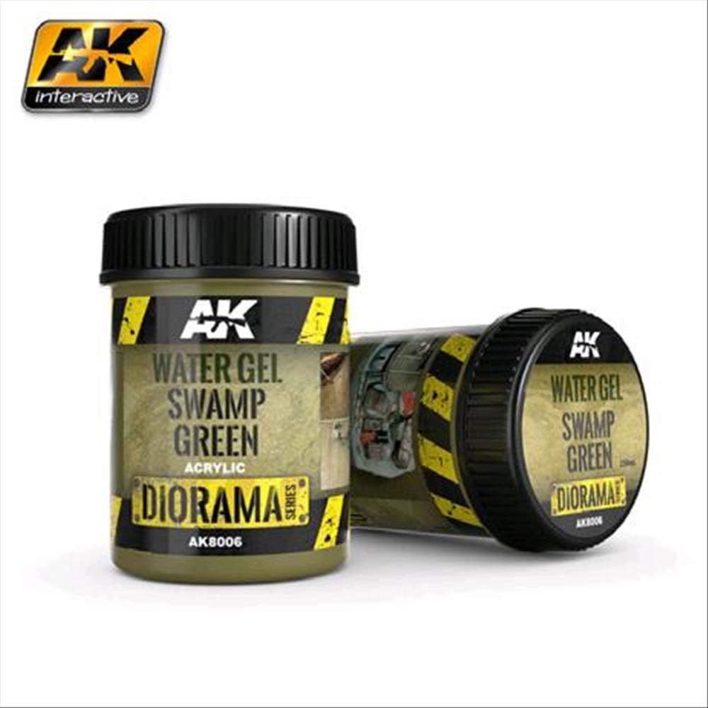 AK INTERACTIVE: WATER GEL SWAMP GREEN EFFECTS - 250ml (Acrylic)