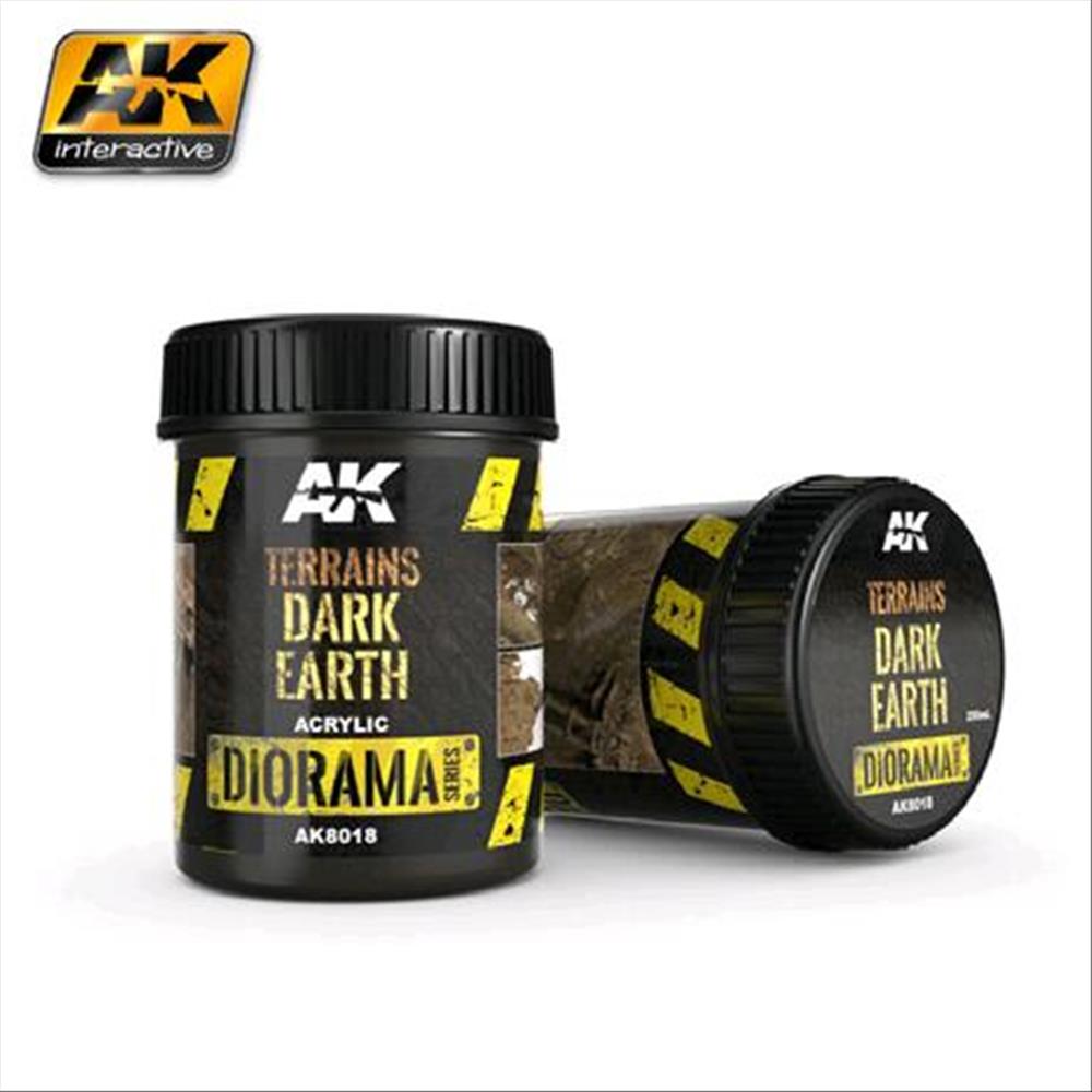 AK INTERACTIVE: TERRAINS DARK EARTH - 250ml (Acrylic)