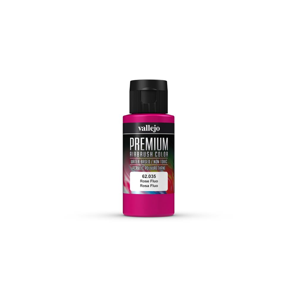 Vallejo Premium Color Fluorescent Rose Fluo 60 ml