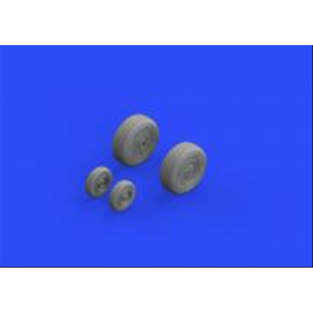BRASSIN: 1/48; F-4J wheels (for kit ZOUKEI MURA)
