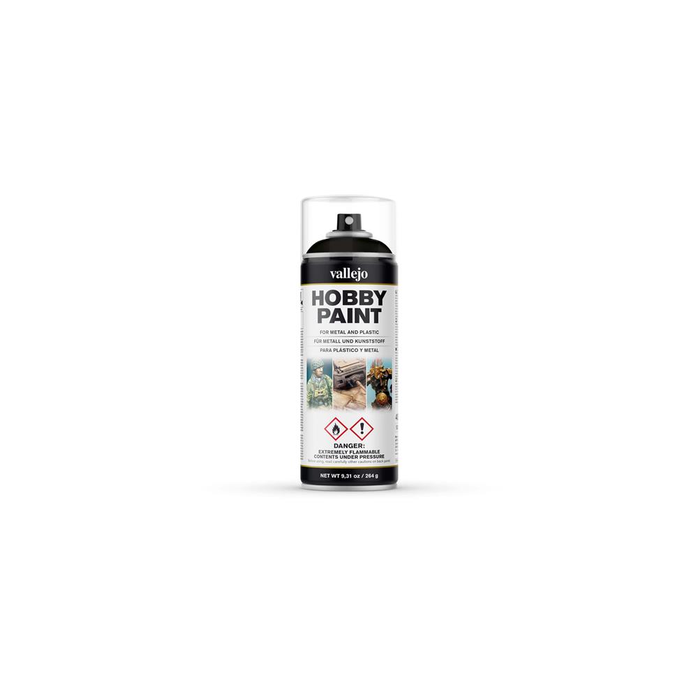 Vallejo Aerosol Basic Primer Black Primer 400 ml