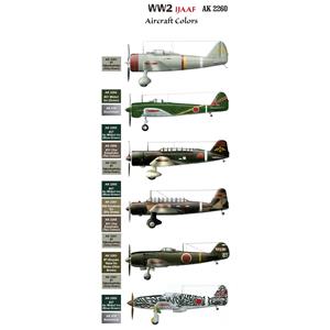 AK INTERACTIVE: WW2 IJAAF AIRCRAFT COLORS SET 8x17ml (AIR SERIES)