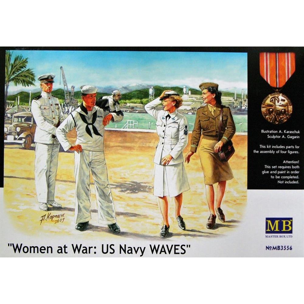 MASTER BOX: 1/35 Women at War (US Navy Waves)