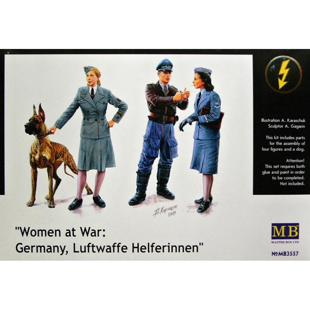 MASTER BOX: 1/35 Women at War (Germany, Luftwaffe Helferinnen)