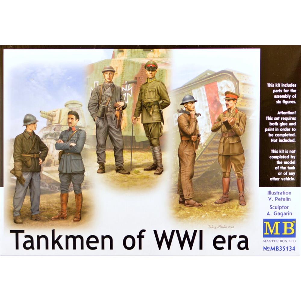 MASTER BOX: 1/35 Tankmen of WWI era (6 fig.)