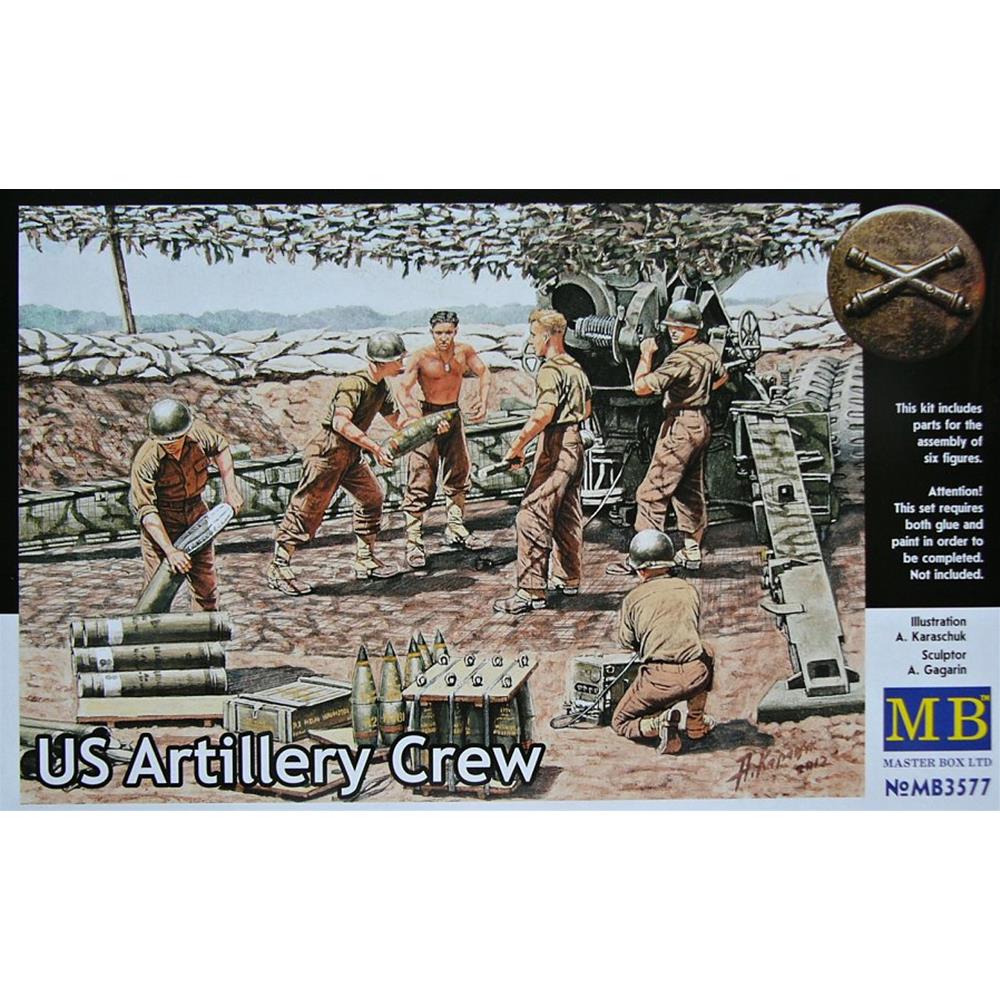 MASTER BOX: 1/35 US Artillery Crew (6 figures)