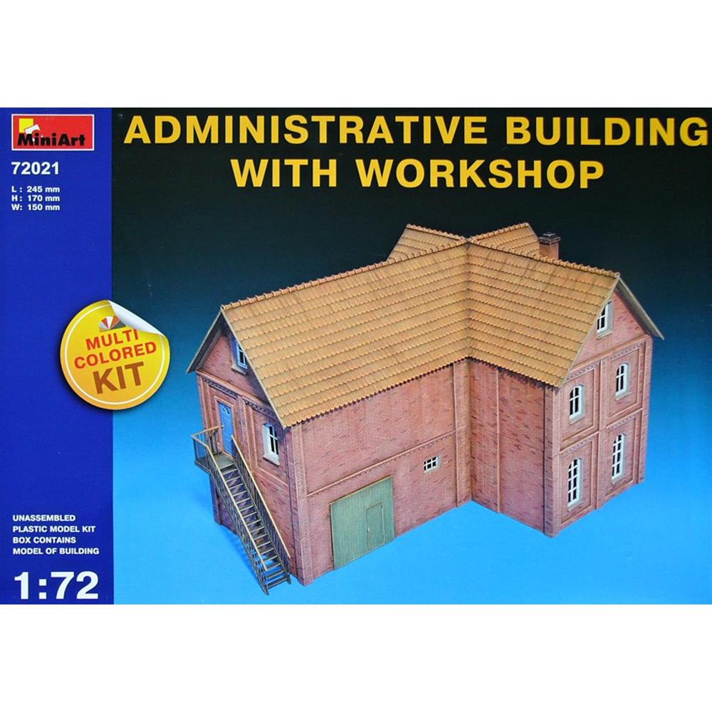 MINIART: 1/72 Administrative Building w/ Workshop
