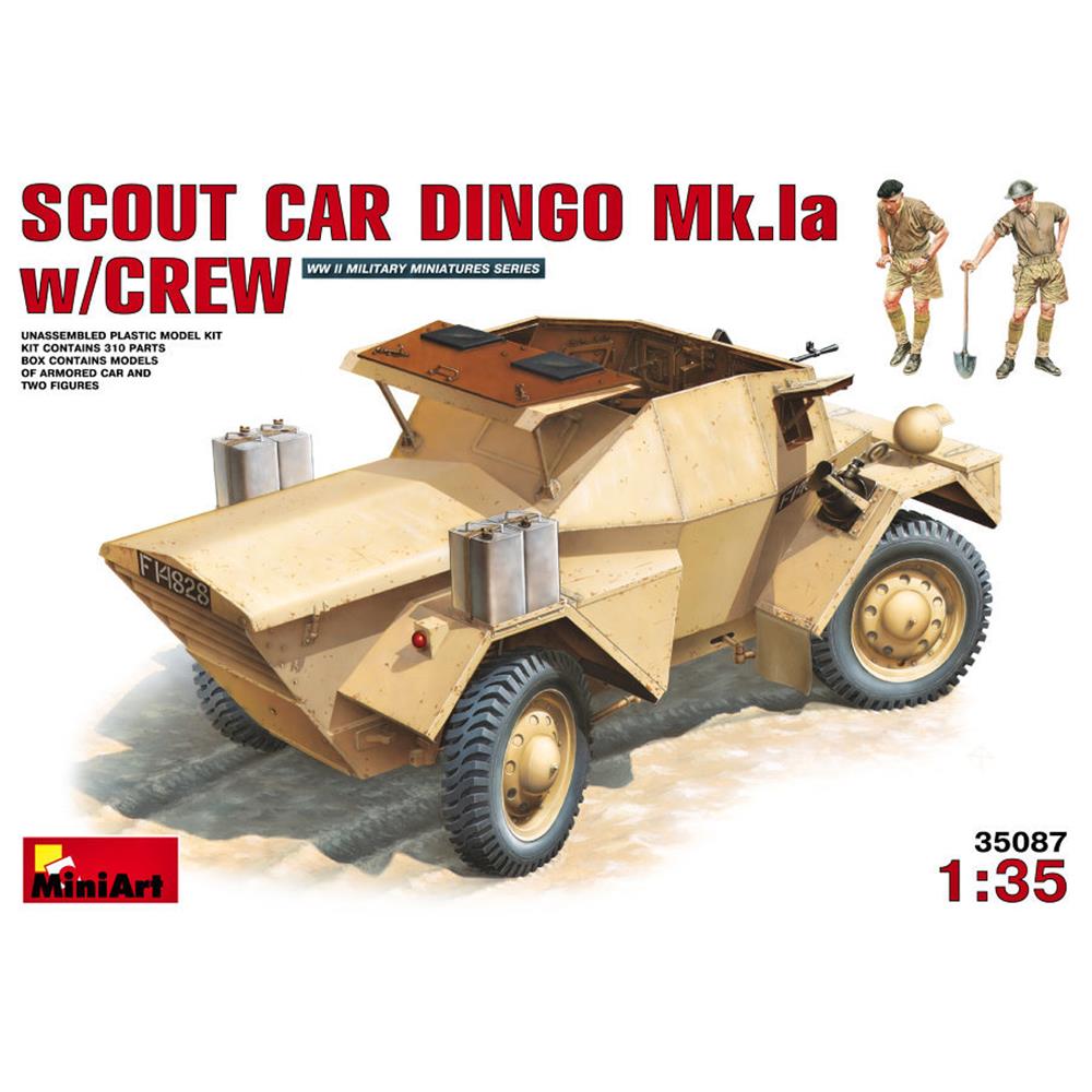 MINIART: 1/35 Scout Car Dingo Mk.1a w/Crew