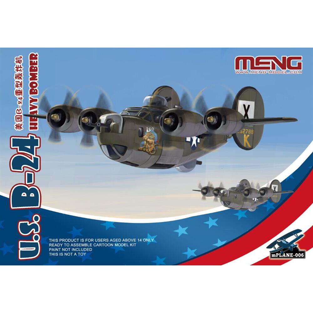MENG MODEL: U.S. B-24 Heavy Bomber (CARTOON MODEL)