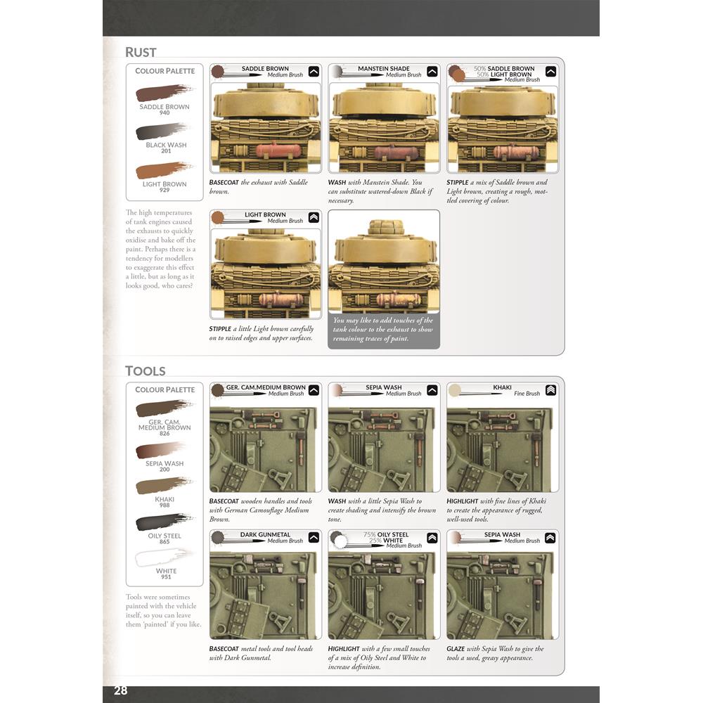 Vallejo Publications Book: Colours of War - Painting WWII & WWIII miniatures English