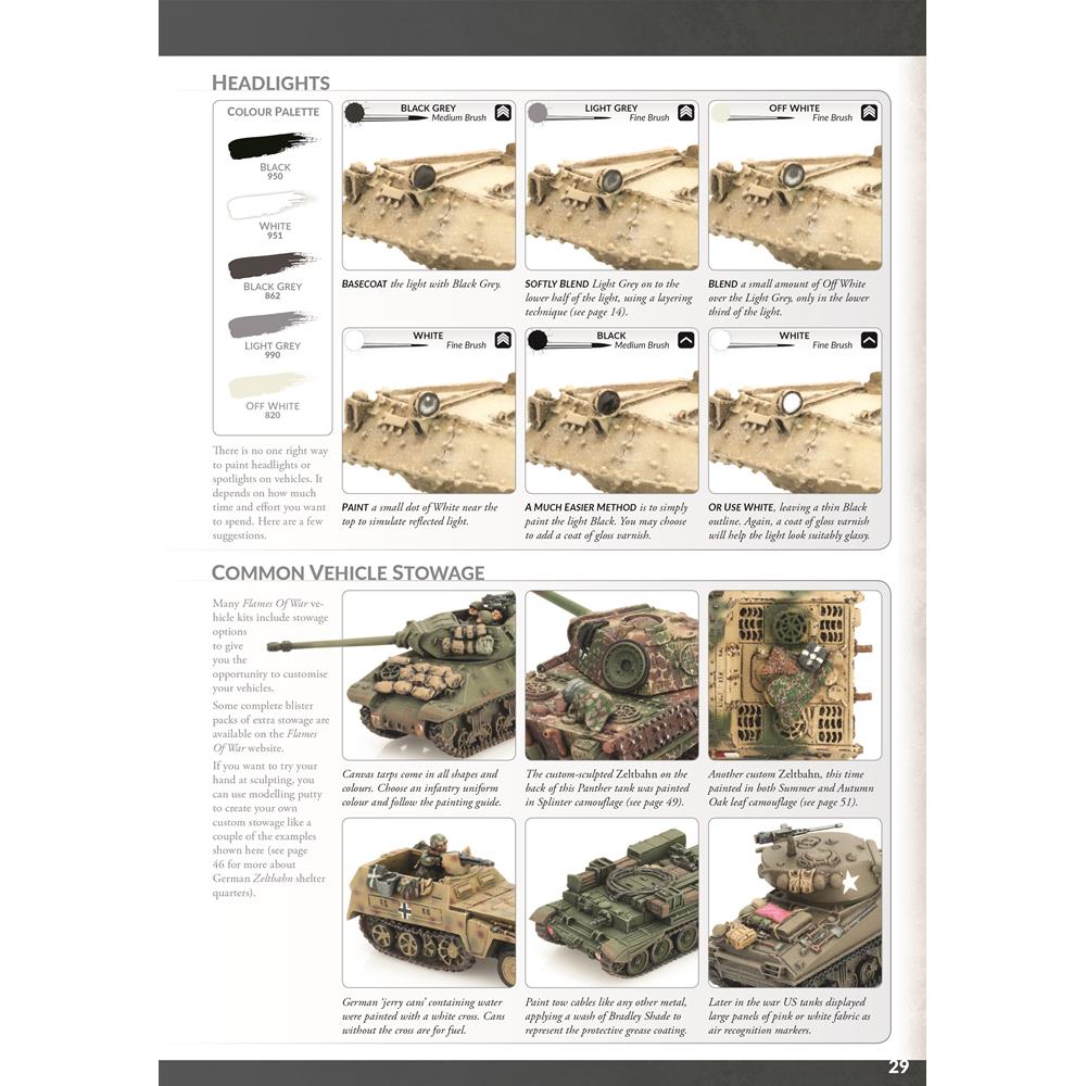 Vallejo Publications Book: Colours of War - Painting WWII & WWIII miniatures English