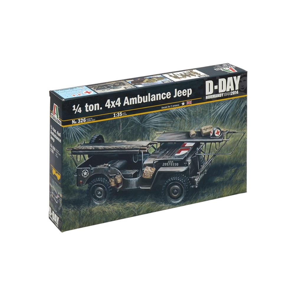 ITALERI: 1/35 ¼ TON 4x4 AMBULANCE JEEP