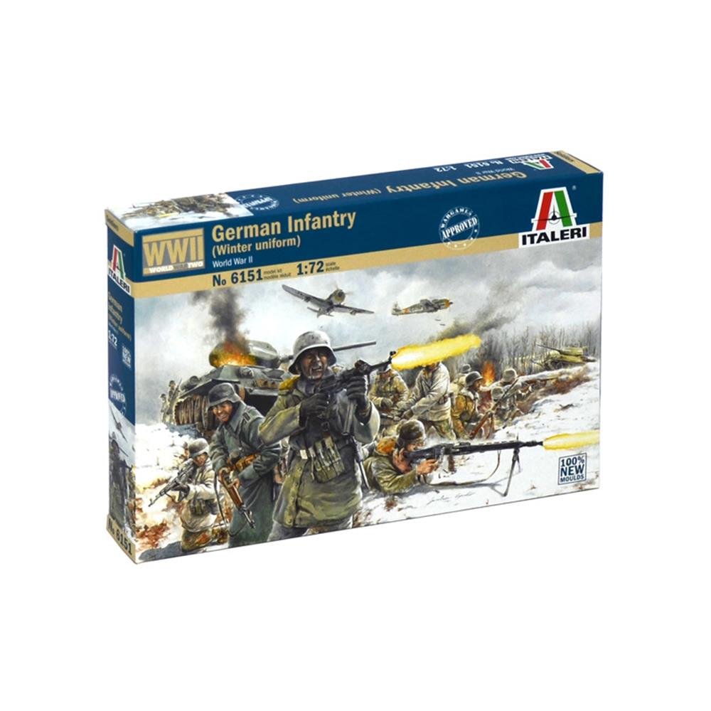 ITALERI: 1/72 GERMAN INFANTRY (WINTER UNIFORM)