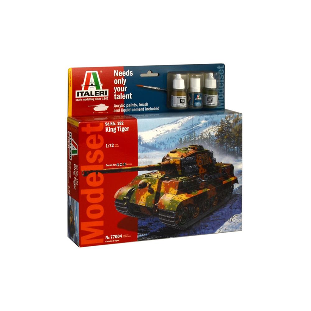 ITALERI: 1/72 SD.KFZ.182 KING T. (MODEL SET)