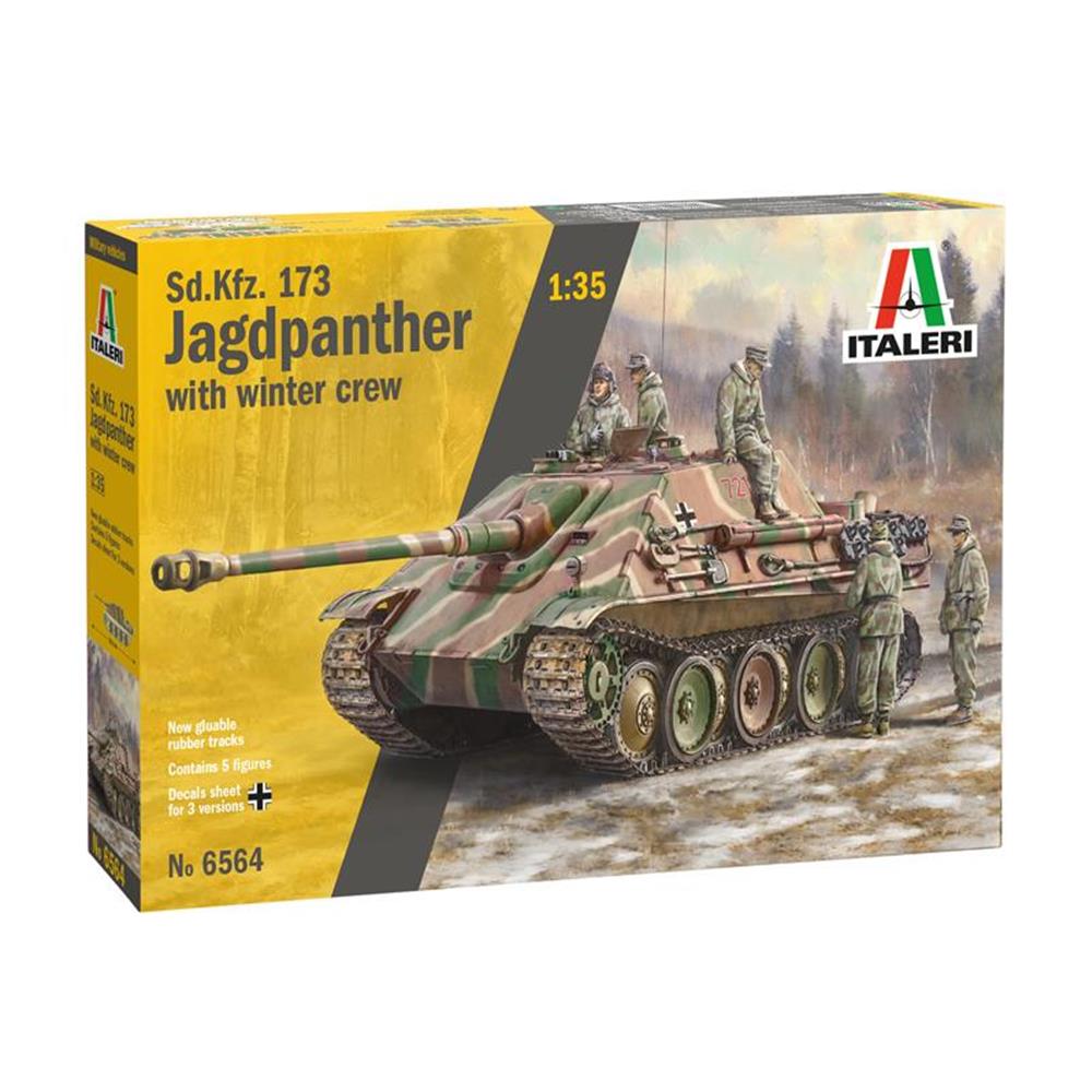 ITALERI: 1/35 Sd. Kfz.173Jagdpanther with crew