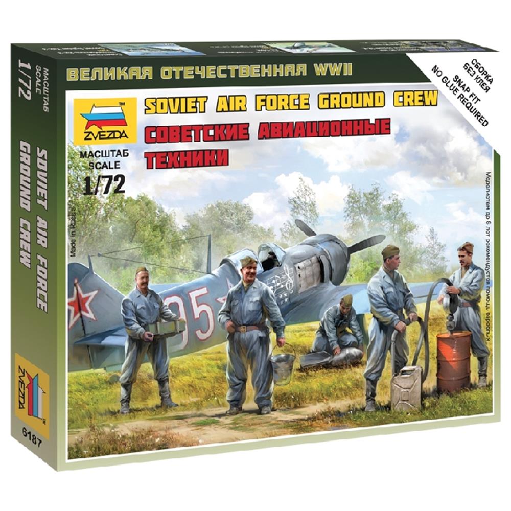 ZVEZDA: 1:72 1:72 Soviet Air Force Ground Crew
