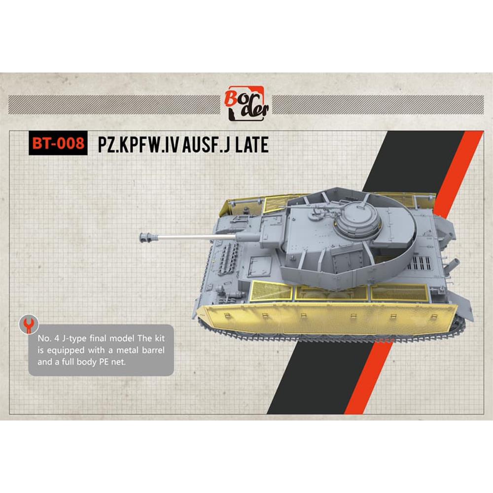 BORDER MODEL: 1/35; Panzer IV Ausf. J Late