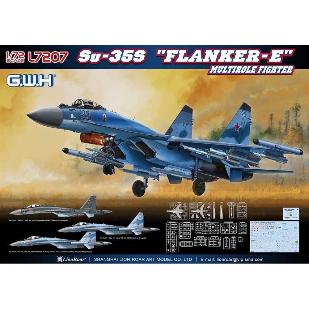 GREAT WALL HOBBY: 1/72; Su-35S "Flanker E" Multirole Fighter