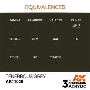 AK INTERACTIVE: acrylic paint 3rd Generation Tenebrous Grey 17ml