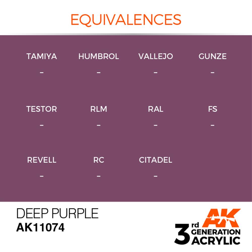 AK INTERACTIVE: acrylic paint 3rd Generation Deep Purple 17ml