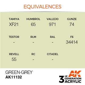 AK INTERACTIVE: acrylic paint 3rd Generation Green-Grey 17ml