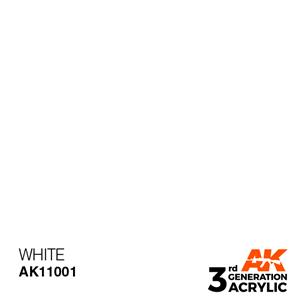 AK INTERACTIVE: acrylic paint 3rd Generation White 17ml