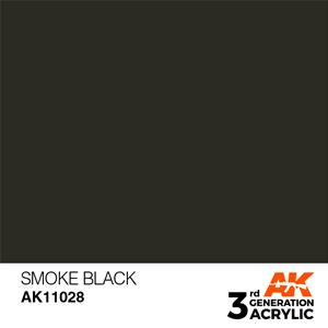 AK INTERACTIVE: colore acrilico 3rd Generation Smoke Black 17ml