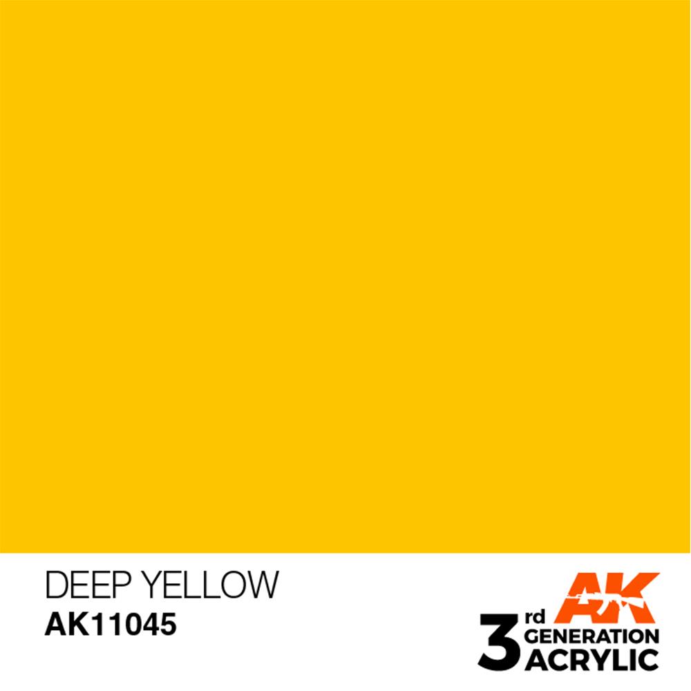 AK INTERACTIVE: acrylic paint 3rd Generation Deep Yellow 17ml